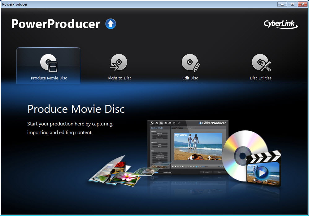 CyberLink PowerProducer Ultra 6 ล่าสุด โปรแกรมไรท์แผ่น Blu-ray CD DVD