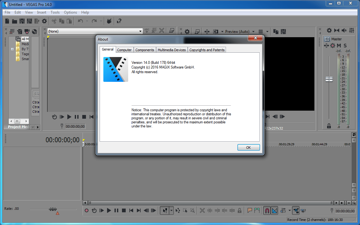Sony Vegas Pro 14.0 (x64) พร้อมวิธีติดตั้ง โปรแกรมตัดต่อวิดีโอ