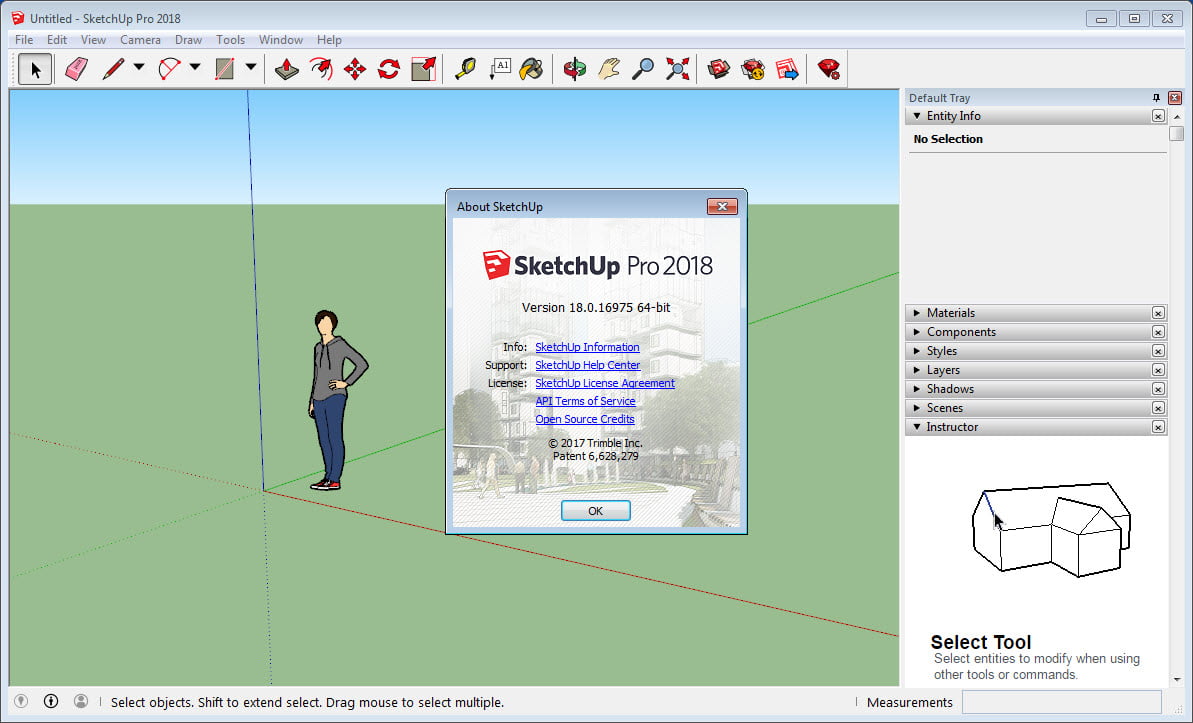 SketchUp Pro 2018 (64Bit) Full โปรแกรมออกแบบบ้าน ฟรี