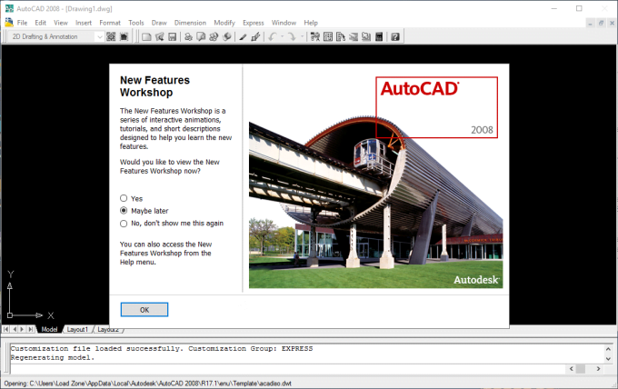 AutoCAD 2008 (32Bit/64Bit) Full โปรแกรมเขียนแบบ CAD ฟรี