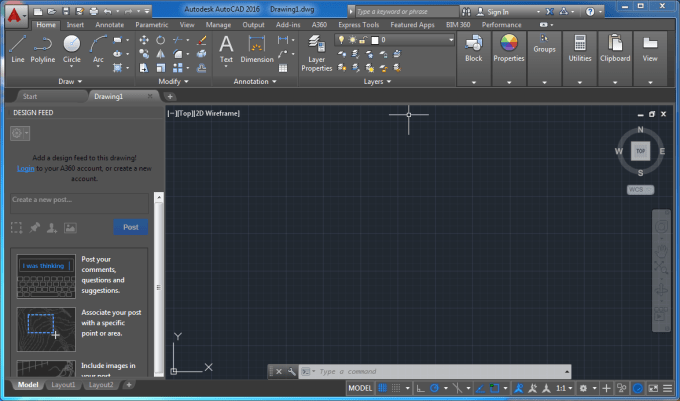 AutoCAD 2016 (32Bit/64Bit) โปรแกรมเขียนแบบ CAD 2D / 3D ฟรี