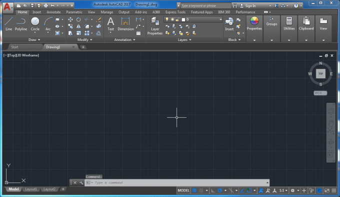 AutoCAD 2017 (32Bit/64Bit) โปรแกรมเขียนแบบ CAD 2D / 3D
