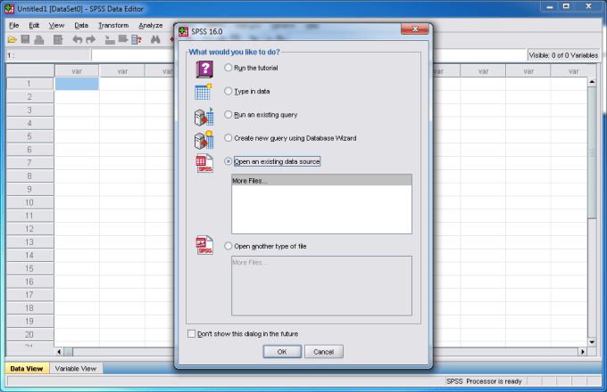 IBM SPSS Statistics 16 (32Bit/64Bit) โปรแกรมวิเคราะห์ทางสถิติ ฟรี