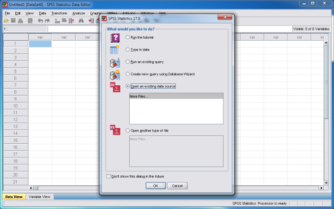 IBM SPSS Statistics 17 (32Bit/64Bit) โปรแกรมวิเคราะห์ทางสถิติ