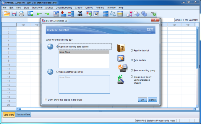 IBM SPSS Statistics 19 (32Bit/64Bit) Full โปรแกรมวิเคราะห์ทางสถิติ ฟรี