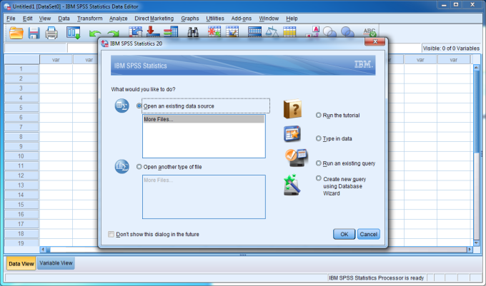 IBM SPSS Statistics 20 (32Bit/64Bit) Full โปรแกรมวิเคราะห์ทางสถิติ ฟรี