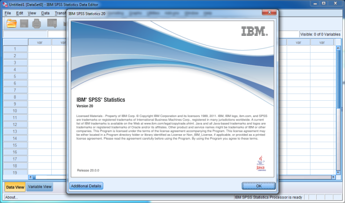 IBM SPSS Statistics 20 (32Bit/64Bit) Full โปรแกรมวิเคราะห์ทางสถิติ ฟรี