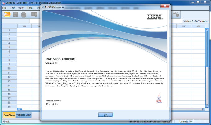 IBM SPSS Statistics 23 (32Bit/64Bit) โปรแกรมวิเคราะห์ทางสถิติ