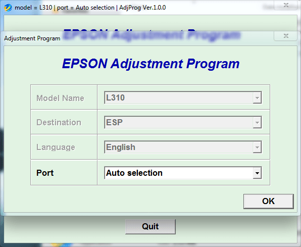 Epson Adjustment Program L310 (ESP)