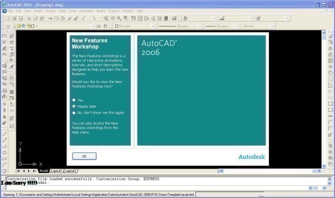 AutoCAD 2006 (32Bit/64Bit) Full โปรแกรม เขียนแบบ CAD 2D / 3D ฟรี