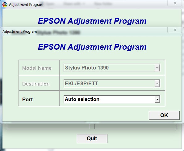 Epson Adjustment Program R1390 (EKL/ESP/ETT)