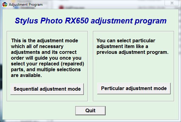 Epson Adjustment Program RX650 (EAL/ESP)