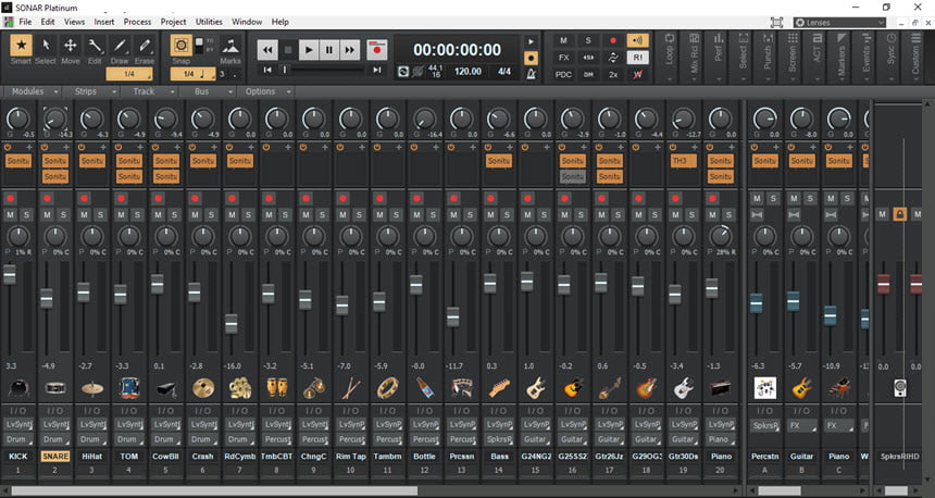SONAR Platinum พร้อม Content โปรแกรมปรับแต่งเสียง ล่าสุด