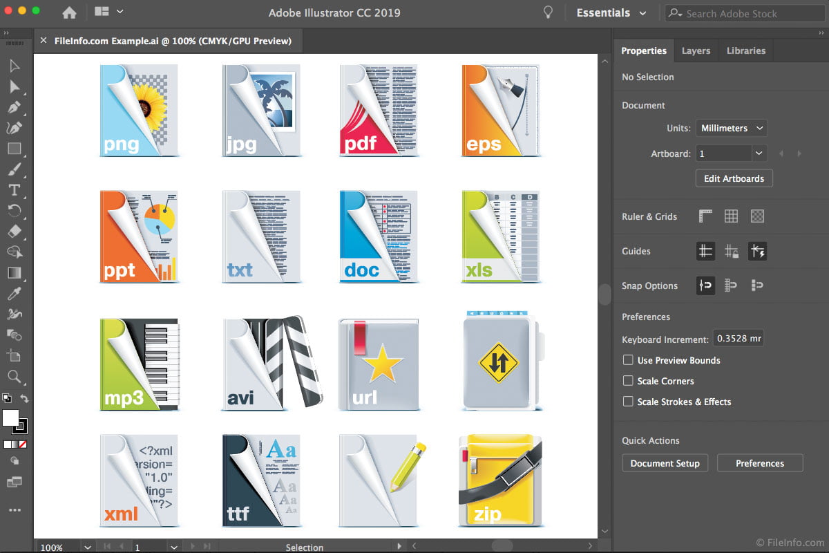 Adobe Illustrator CC 2019 โปรแกรมออกแบบกราฟิก