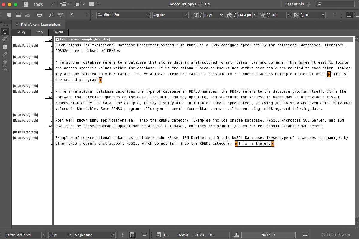 Adobe InCopy CC 2019 ล่าสุด โปรแกรมสร้างสื่อสิ่งพิมพ์