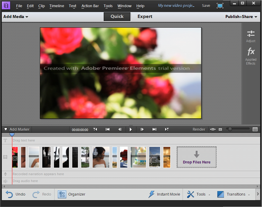 Adobe Premiere Elements 2019 (64Bit) โปรแกรมสร้างสไลด์โชว์ ตัดต่อวิดีโอ