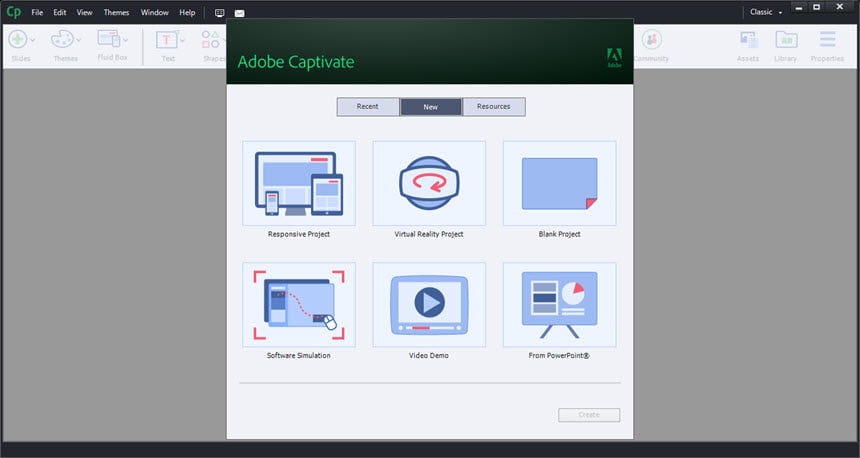 Adobe Captivate 2019 ล่าสุด โปรแกรมสร้างสื่อการสอน