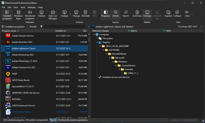 Total Uninstall Pro 7 ล่าสุด โปรแกรมช่วยถอนติดตั้ง แบบหมดจด