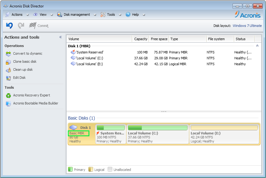 Acronis Disk Director 12.5 พร้อม WinPE โปรแกรมจัดการฮาร์ดดิสก์ ฟรี