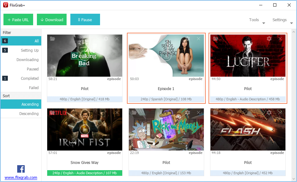 FlixGrab Plus 1 ล่าสุด Premium โปรแกรมดาวน์โหลดหนัง Netflix
