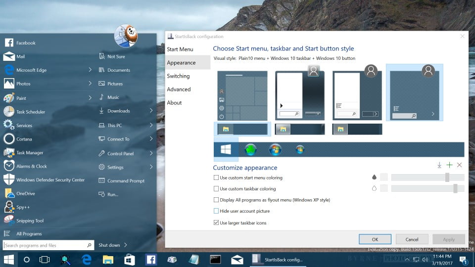StartIsBack++ 2 ล่าสุด โปรแกรมปรับแต่ง Start Menu Win 10