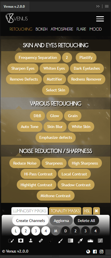 Venus Retouch Panel 3 ล่าสุด For Photoshop ปลั๊กอิน Photoshop สำหรับรีทัชรูปภาพ ฟรี โปรแกรม