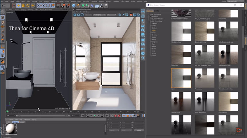 Thea For SketchUp / Cinema4D / Rhino ปลั๊กอิน Render 3D ฟรี ล่าสุด โปรแกรม