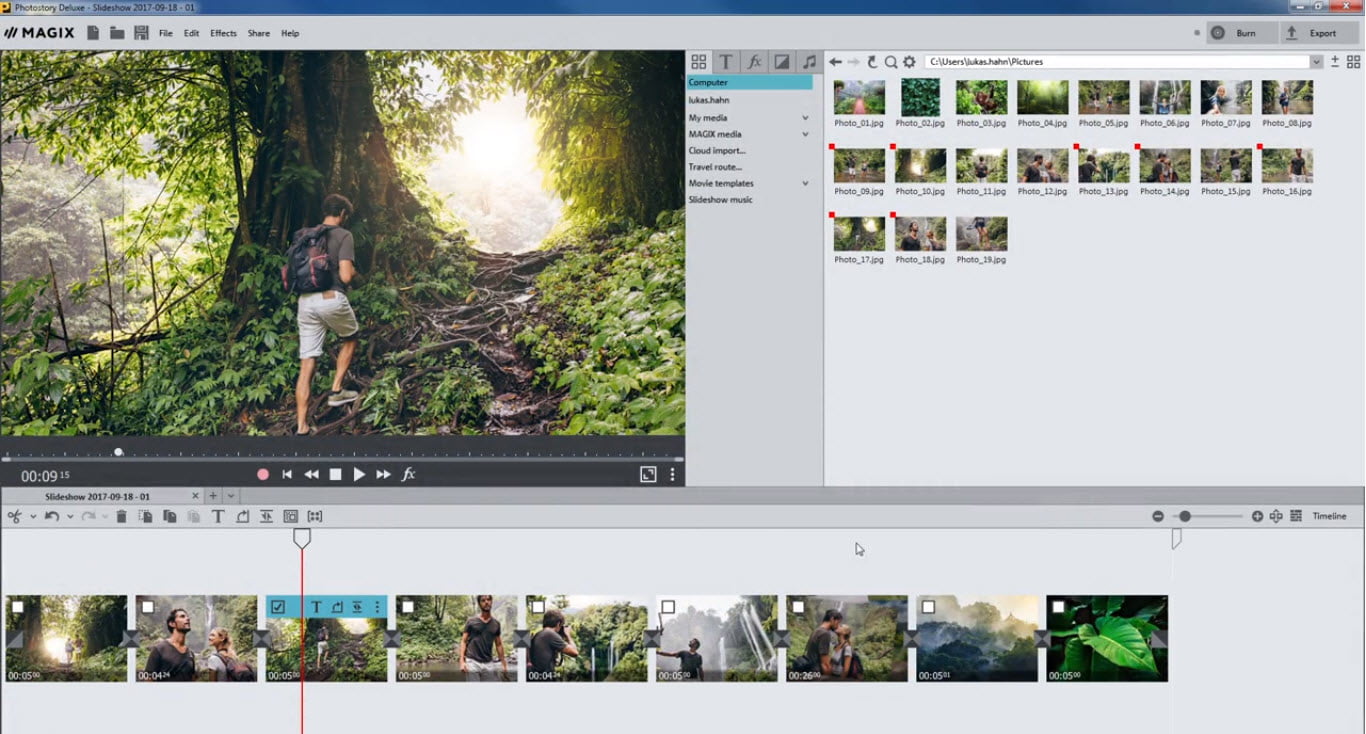 MAGIX Photostory Deluxe 2019 Full (64Bit) ฟรี โปรแกรม