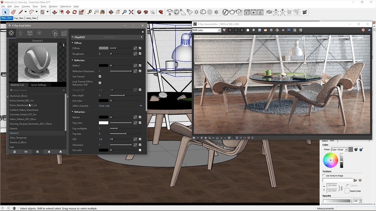 V-Ray for SketchUp 2016 ล่าสุด-2018 Full (64Bit) ปลั๊กอิน เรนเดอร์ 3D ฟรี โปรแกรม