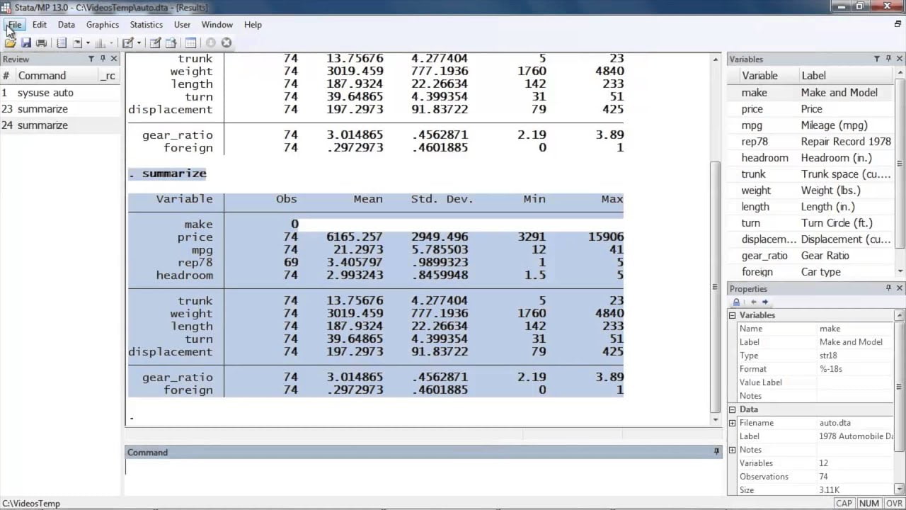 STATA 13.0 Full (32Bit/64Bit) โปรแกรมวิเคราะห์ทางสถิติ ฟรี
