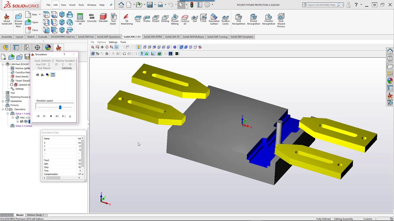 SolidCAM 2018 SP2 HF8 for SolidWorks 2012-2019 x64 โปรแกรมออกแบบ 3D ฟรี