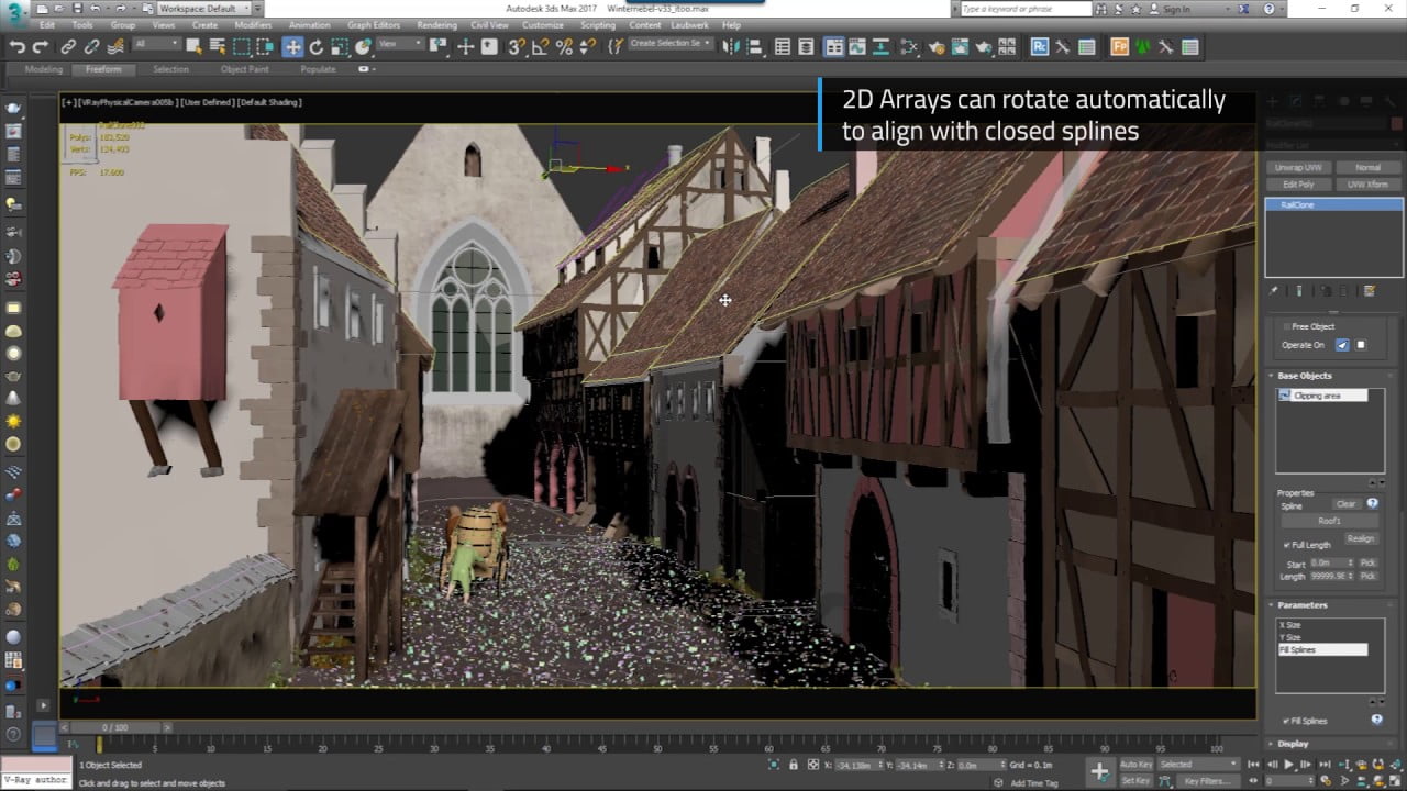 Itoo RailClone Pro 3 / 3 For 3DS Max 2013 ล่าสุด – 2020 ปลั๊กอินสำหรับ 3DS MAX โปรแกรม