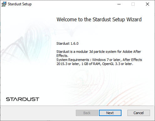 Superluminal Stardust For AE ปลั๊กอินสำหรับ After Effects ฟรี ล่าสุด โปรแกรม