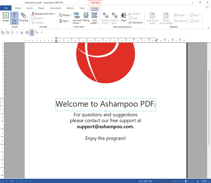Ashampoo PDF Pro 5.0 โปรแกรมแก้ไขไฟล์ PDF