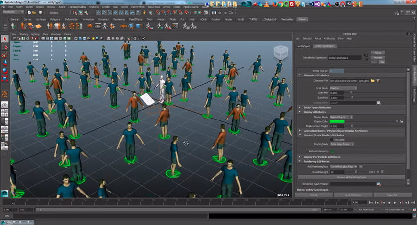Golaem Crowd 8.2 for Maya 2018-2023 ปลั๊กอิน MAYA จำลองฝูงชน โปรแกรม