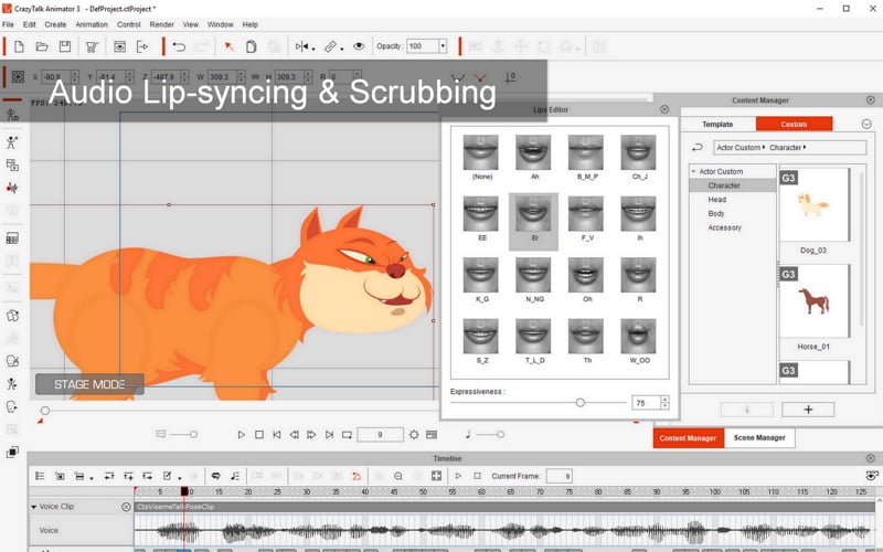 CrazyTalk Animator 3.31 Pipeline พร้อม Resource Pack Full โปรแกรมสร้างอนิเมชั่น