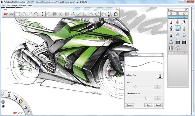 Autodesk SketchBook Pro 2020 ล่าสุด.1 โปรแกรมสเก็ตช์ภาพ
