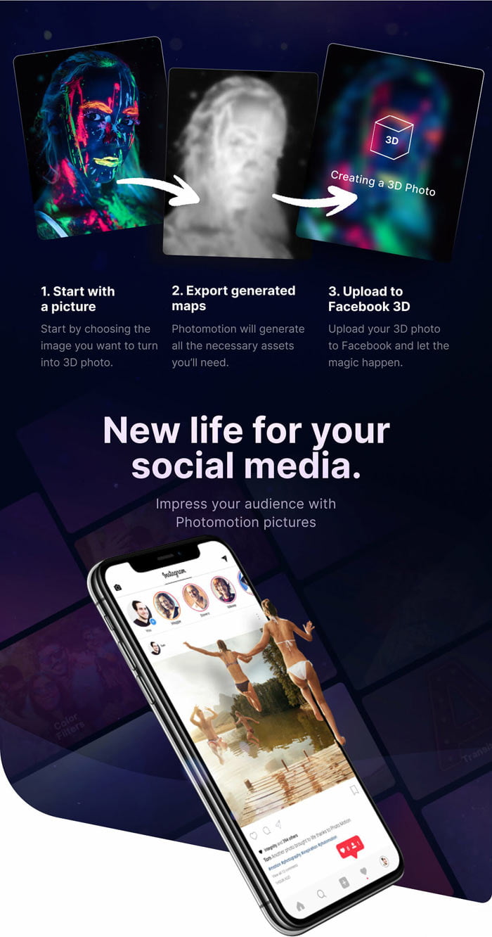 Videohive – Photomotion 3D Photo Animator (6 ล่าสุด in 1) ฟรี โปรแกรม