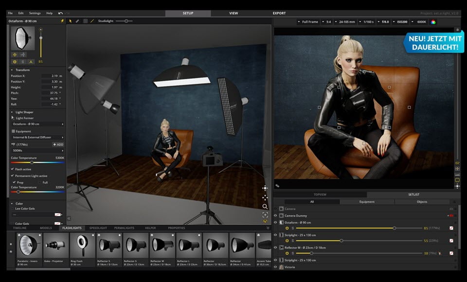 SET.A.LIGHT 3D STUDIO โปรแกรมจำลองห้องสตูดิโอ 3 ล่าสุด มิติ ฟรี