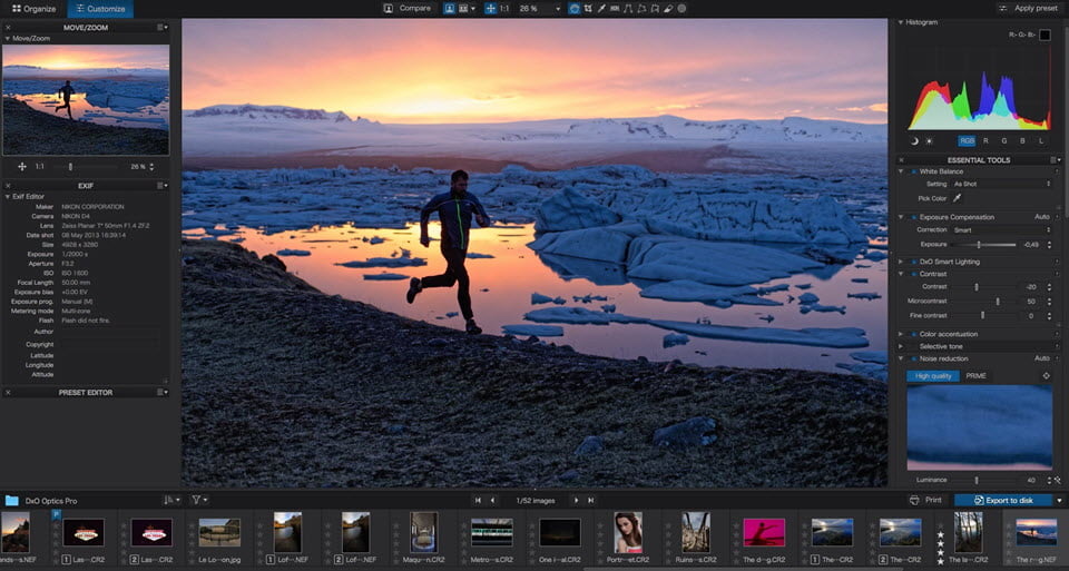 DxO Optics Pro 11 ล่าสุด Elite โปรแกรมแก้ไขภาพ