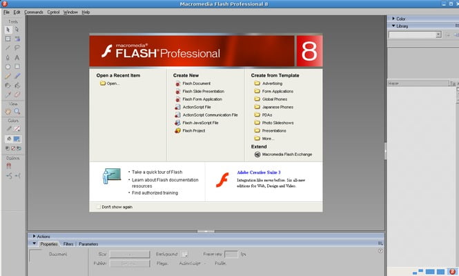 Macromedia Flash 8 Full พร้อม KEY โปรแกรมวาดการ์ตูนอนิเมชั่น ฟรี