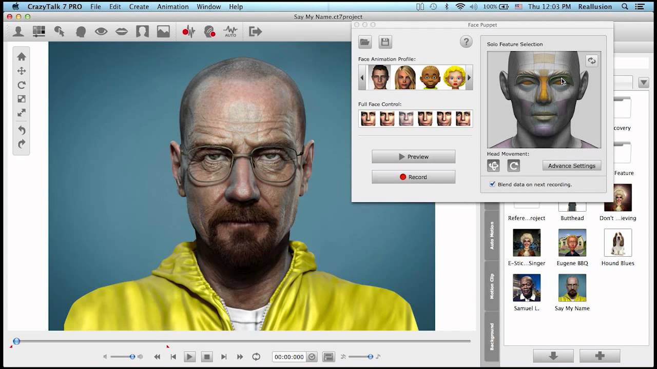 CrazyTalk 7.32 PRO พร้อม Bonus Full โปรแกรมสร้างงานอนิเมชั่น 2D