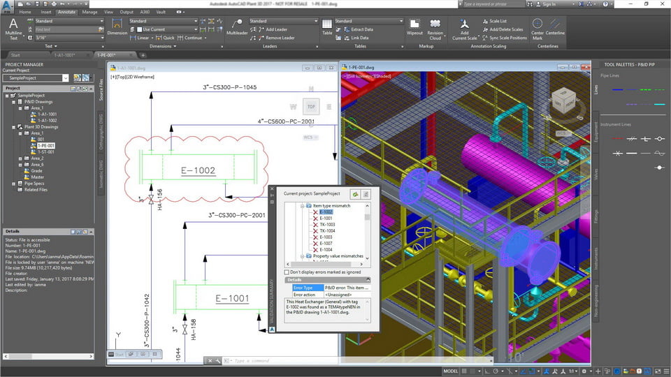 AutoCAD Plant 3D 2020 Full (64Bit) โปรแกรมเขียนแบบ ฟรี