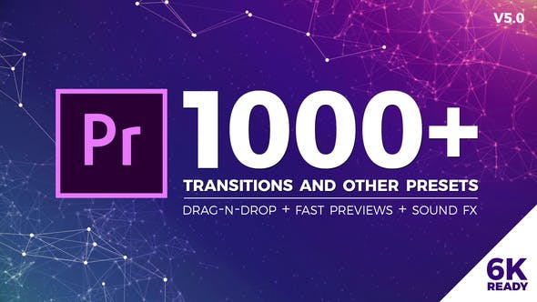VideoHive Seamless Transitions V5 For Premiere Pro แพ็คเกจ Transitions สำหรับ Pr ฟรี