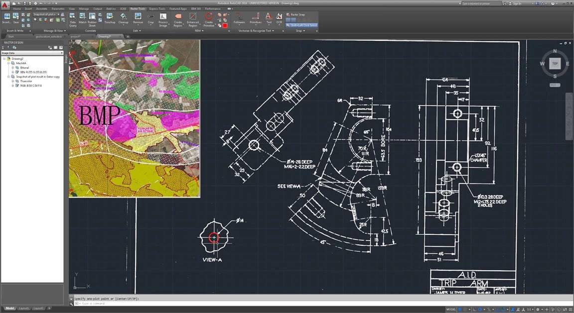 AutoCAD Raster Design 2020 Full (64Bit) แก้ไขภาพแรสเตอร์ แปลงภาพแรสเตอร์เป็นเวกเตอร์ ฟรี โปรแกรม