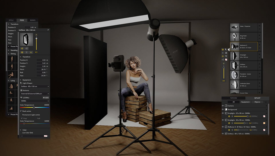 SET.A.LIGHT 3D STUDIO โปรแกรมจำลองห้องสตูดิโอ 3 ล่าสุด มิติ ฟรี