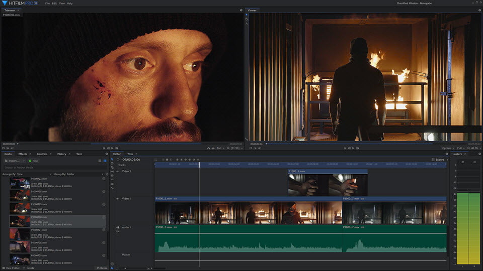 HitFilm Pro 12 ล่าสุด (64Bit) โปรแกรมตัดต่อวิดีโอ ฟรี