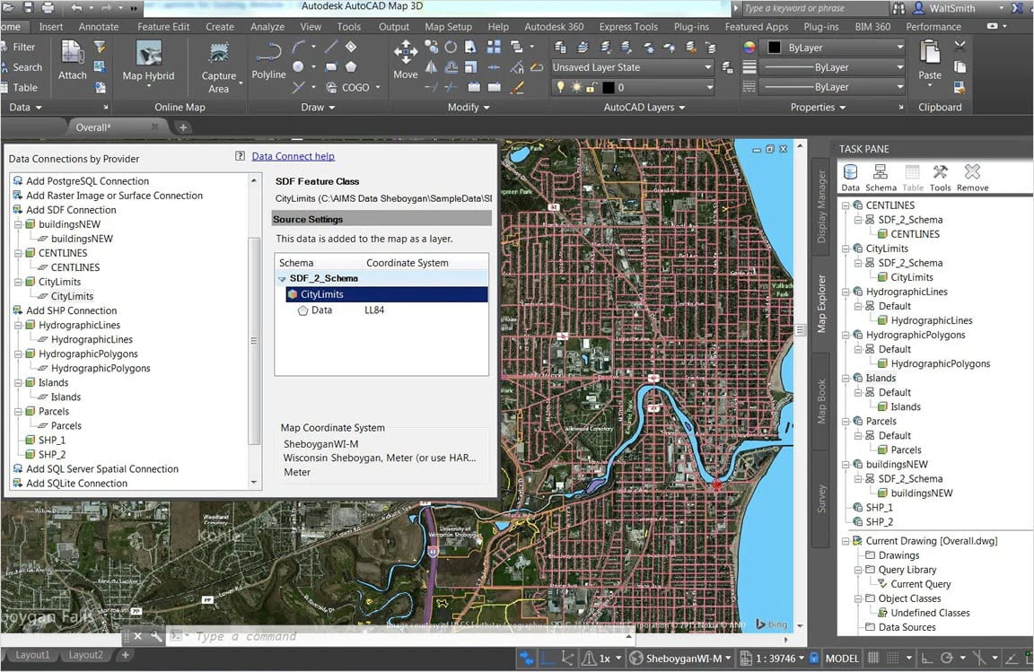 Autodesk AutoCAD Map 3D 2020 ล่าสุด (64Bit) โปรแกรม ออกแบบ CAD ฟรี