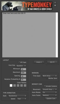 AEScripts TypeMonkey for After Effects Full (32Bit/64Bit) ฟรี ล่าสุด โปรแกรม
