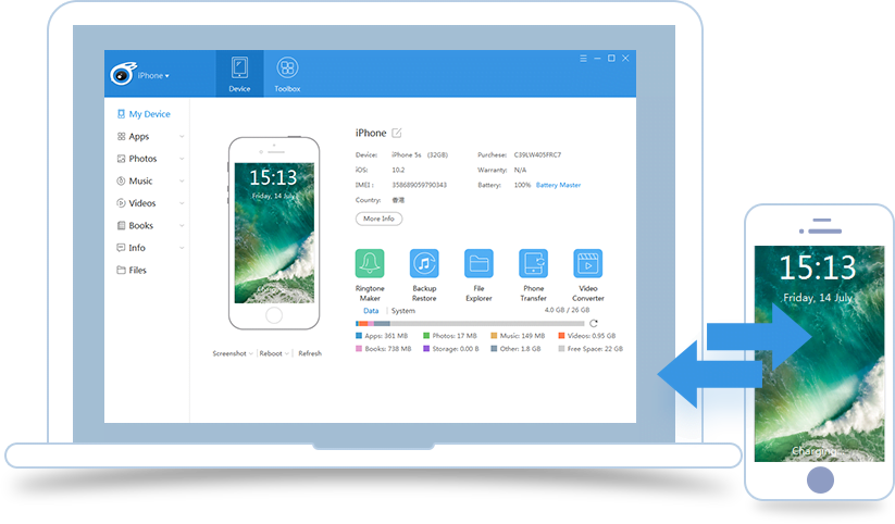 iTools Pro 4 ล่าสุด Full (Win/macOS) โปรแกรมจัดการ IOS ฟรี
